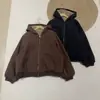2025 Nova Jaqueta de Algodão de Cordeiro Casual Chic Elegante Solta Coreana Feminina Jaqueta Reversível Quente de Algodão