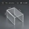 Suporte de Exibição Acrílico em Forma de U Suporte de Mesa Transparente para Figura Caixa Surpresa Bolsa Rack de Armazenamento de Amostras