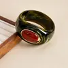 Pulsera Ovalada de Acrílico con Degradado de Manchas Transfronteriza Europea y Americana Pulsera de Estilo Palacio Retro Joyería de Mano con Sensación de Lujo Ligero de Alta Gama
