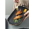 Molde de Cerámica para Hornear para Microondas Plato de Doble Asa para Hornear para el Hogar Pastel Queso Cerámica Fábrica Juego para Hornear Plato Redondo Poco Profundo