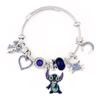 Pulsera Creativa de Stitch de Venta Caliente Transfronteriza Animación de Dibujos Animados Linda Lilo y Stitch Ajustable Diamante Nueva Pulsera