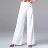 Calça Latina de Cintura Alta 2026 Novo Estilo Transfronteiriço Calça Larga Feminina Emagrecedora Versátil Calça Reta para Dança