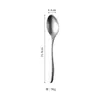 Juego de Cubiertos de Acero Inoxidable 304 Pulido Estilo Alemán, Cuchillo para Bistec Engrosado, Tenedor de Postre, Cuchara de Café, Juego de Cuchillo y Tenedor