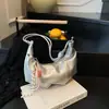 Nova Bolsa Amarela de Axila para Mulheres 2026, Bolsa de Ombro de Couro Macio de Alta Qualidade, Bolsa Versátil e Fashionável Estilo Dumpling, Bolsa Tendência Estilo Coreano