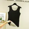 Colete térmico de fleece lado A e B para mulheres, camada interna sem costura para outono e inverno, forrado com fleece e espessado, top de camada base slim fit