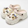 Zapatos de Cueva de Suela Gruesa para Mujer Verano para Exterior 2025 Nuevas Sandalias de Playa Antideslizantes Tacón Aumentado Pantuflas de Eva