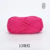 Xuefeier Algodão Penteado de Bebê 5 Fios Leite DIY Bola de Lã Grossa Material para Crochê Feito à Mão Bolsa Fio de Algodão
