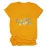 Capri Mar Tirreno Amazon Ebay Sitio Independiente Casual Cómodo Moda Camiseta de Manga Corta con Cuello Redondo para Mujer
