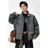 Otoño 2026 Nuevo Abrigo de Lana para Hombre Suelto Talla Grande Casual Atrevido Guapo Chaqueta de Lana Top para Hombre Talla Grande