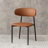 Silla de Metal para Sala de Estar Silla de Comedor de Lujo Ligero Mesa y Sillas de Comedor Individuales Hogar Simple Escandinavo Silla Foshan Respaldo Moderno
