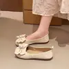 Zapatos Planos Nuevos para Mujer Primavera y Otoño 2026, Tallas Grandes 41-43, Zapatos Slip-On Mary Jane con Lazo y Pedrería