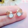 Pendientes de margaritas para mujer, de plata S925, elegantes, estilo coreano, sencillos.