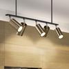 Suministro transfronterizo de candelabro de hierro negro + dorado para cafetería, bar, tienda de ropa, centro comercial, ambiente simple posmoderno