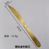 Vajilla de Acero Inoxidable Transfronteriza Cucharas y Tenedores Retro Bañados en Oro Cubiertos Occidentales y Juegos de Cucharas y Tenedores para Hotel Cubiertos para Bistec y Juegos de Tenedores Venta al por Mayor