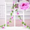 Atacadistas Transfronteiriços Flores Artificiais para Casamento e Decoração de Casa, Teto de Rattan Flores Artificiais de Plástico e Plantas Verdes para Casamentos