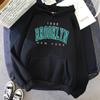 Sudadera Transfronteriza Otoño e Invierno 1898 Brooklyn Nueva York Sudadera Estampada para Hombre y Mujer