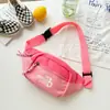 Bolsa de Pecho Infantil de Estilo Coreano Moderna Genial Color de Contraste Bolso Cruzado Deportivo de Moda Versátil Bolsos Atractivos para Niños y Niñas