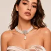 Collar exagerado de novia dulce con diamantes de imitación de perlas multicapa de moda europea y americana de comercio exterior, accesorios transfronterizos, nuevos productos