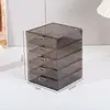 Caja de Joyería de Cinco Capas Cajón de Almacenamiento Caja de Escritorio para Anillos Collares Pendientes Caja de Almacenamiento de Joyería Organizador de Joyería Engrosado Mejorado