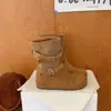 Otoño Invierno 2026 Nuevas Botas Vaqueras Retro Occidentales para Mujer Tacón Grueso Botas de Media Caña Hebilla de Cuero Botas de Jinete Botas Cortas de Motocicleta