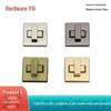 Fechadura quadrada de torção de acessórios de hardware de bagagem quadrado pequeno bloqueio de torção de couro saco de couro acessórios de trava diâmetro externo 27mm fechadura decorativa
