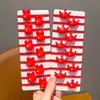 Nuevo Scrunchie de Cinco Estrellas Bandera Roja, Diadema, Accesorio para el Cabello con Forma de Corazón para Viajes del Día Nacional, Lindo Scrunchie para Estudiantes