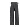 Pantalones de Maternidad de Mezclilla Anchos y Sueltos con Pedrería Negra para Mujer, Otoño e Invierno 2025 Nuevos Casuales Talla Grande Adelgazantes Largos