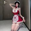 Lencería Sexy Vestido de Sirvienta Sexy Uniforme de Sirvienta Lindo Pasión Tentación Libre de Engranajes Abiertos Mostrar Pecho Pequeño Gran Deseo Puro