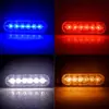 Luz lateral de camión 6LED luz lateral camioneta montacargas luz intermitente 6 luces luz de señal