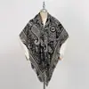 Bufanda Cuadrada Grande 135 Paisley para Comercio Exterior Transmisión en Vivo Transfronteriza, Bufanda Estampada Cálida y Amigable con la Piel Otoño e Invierno, Chal Versátil