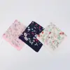 Lenço feminino de 60 algodão penteado 45CM estampado em cores, lenço japonês fresh