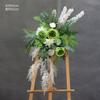 Estrada de casamento chinesa ponto de flor de peônia fundo arco de flores pendurado arranjo floral decoração de casamento coluna de flores decoração de noivado