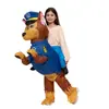 Disfraz inflable de dinosaurio personalizable traje de tiburón alienígena Halloween disfraz divertido para actuación decoración de fiesta