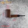 Pipa de Ébano Estilo Mixto Mango Curvo Recto Flauta de 9 mm Flauta de 3 mm Accesorios para Boquillas de Cigarrillo para Hombre