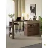 Mostrador de barra retráctil de madera maciza minimalista italiano para sala de estar, gabinete divisorio largo para apartamento pequeño, mesa de café lateral para sofá en casa