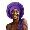 [Gorro de Ducha Monocromático de una Sola Capa] El Popular Gorro de Seda Artificial con Lazo de Cinta de Satén de Amazon