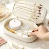Nueva Bolsa de Maquillaje y Aseo Transparente Bolsa de Lavado de PU Portátil Impermeable de Gran Capacidad Bolsa de Almacenamiento Bolsa Cosmética de Retazos de PVC