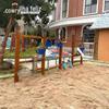 Jardim de infância, grande areia, equipamentos de jogo, instalações de parque infantil ao ar livre, fábrica, expansão de madeira, água, jogo de areia, piscina