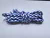 Cuerda Redonda de Poliéster Intercolor de 5 mm Cuerda Trenzada Colorida Paracord Ropa Zapato Sombrero Cordón para Pantalones Cuerda Lanyard Hecho a Mano DIY