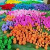 Atacado de fábrica 3-60 cm bolas de vime coloridas jardim de infância shopping center janela corredor enfeites pendurados decorações penduradas no ar