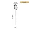 Cuchara Estilo Coreano, Cuchara y Tenedor de Acero Inoxidable 304, Cuchara Mezcladora Espesa 316 de Mango Largo, Cuchara para Comer, Cuchara para Sopa, Cuchara para Postre, Se Puede Imprimir con Logo
