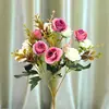 Hengfang Fabricante de Flores Artificiales Venta Directa de Rosas Artificiales, Varios Tipos de Flores Decorativas Artificiales, Accesorios para Fotografía, Manojos Pequeños de Flores al por Mayor