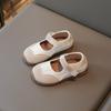 Zapatos Casuales para Niños 2025 Otoño Nuevo Lindos Simples Versátiles Zapatos de Cuero Moda para Niñas Antideslizantes Zapatos Pequeños de Cuero