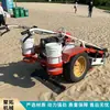 Vehículo de recolección y limpieza de residuos de playa costera, máquina de limpieza de playas manual, vehículo de limpieza de playas totalmente automático