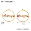 Xinyixinxin Temporada Navideña Transfronteriza Más Vendido Juego de Pulsera Collar Pendientes con Esmalte Acero Inoxidable Material No Se Desvanece