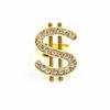 Anillo de dólar de aleación de zinc de joyería transfronteriza de Europa y Estados Unidos, diamante, accesorios hip-hop, anillo de hombre moderno