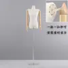 Loja de Roupas Hanban Adereços de Vitrine Modelo Feminino Meio Corpo Suporte de Exibição Janela Corpo Inteiro Peito Pequeno Ombro de Ângulo Reto Ombro Reto Modelo de Boneca