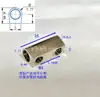 Postes de Cobre para Cableado, Postes de Cableado para Interruptores, Cuadrados de Cobre, Postes de Cableado para Placas de Circuito Impreso, Pines en Forma de Herradura, Cuadrados de Cobre Niquelado