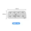 Molde de Estrela Tridimensional Cinco Pontas Materiais Manuais DIY Silicone Moldante de Silicone Tridimensional Transparente