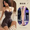 Lingerie Sexy Charmosa Sedutora Desejo Puro Meia-calça Sexy Transparente Tamanho Grande Camisola Fofa Feminina Costas Abertas Tentação Uniforme